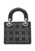 Embellished Mini Lady Dior, &pound;2,800, Handbags, Black, Satin, Back view